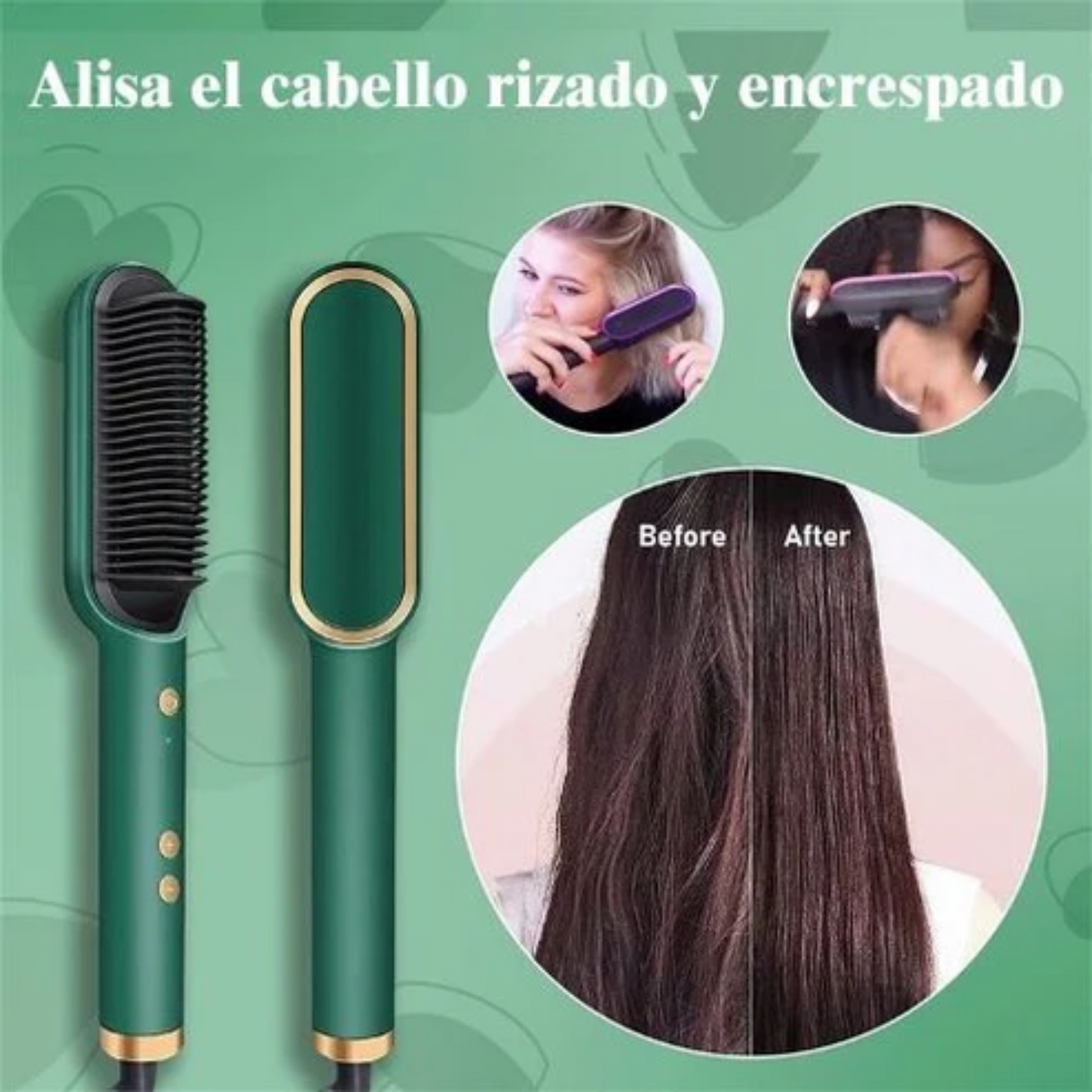 Cepillo Alisador Sleek Bivolt 3 en 1