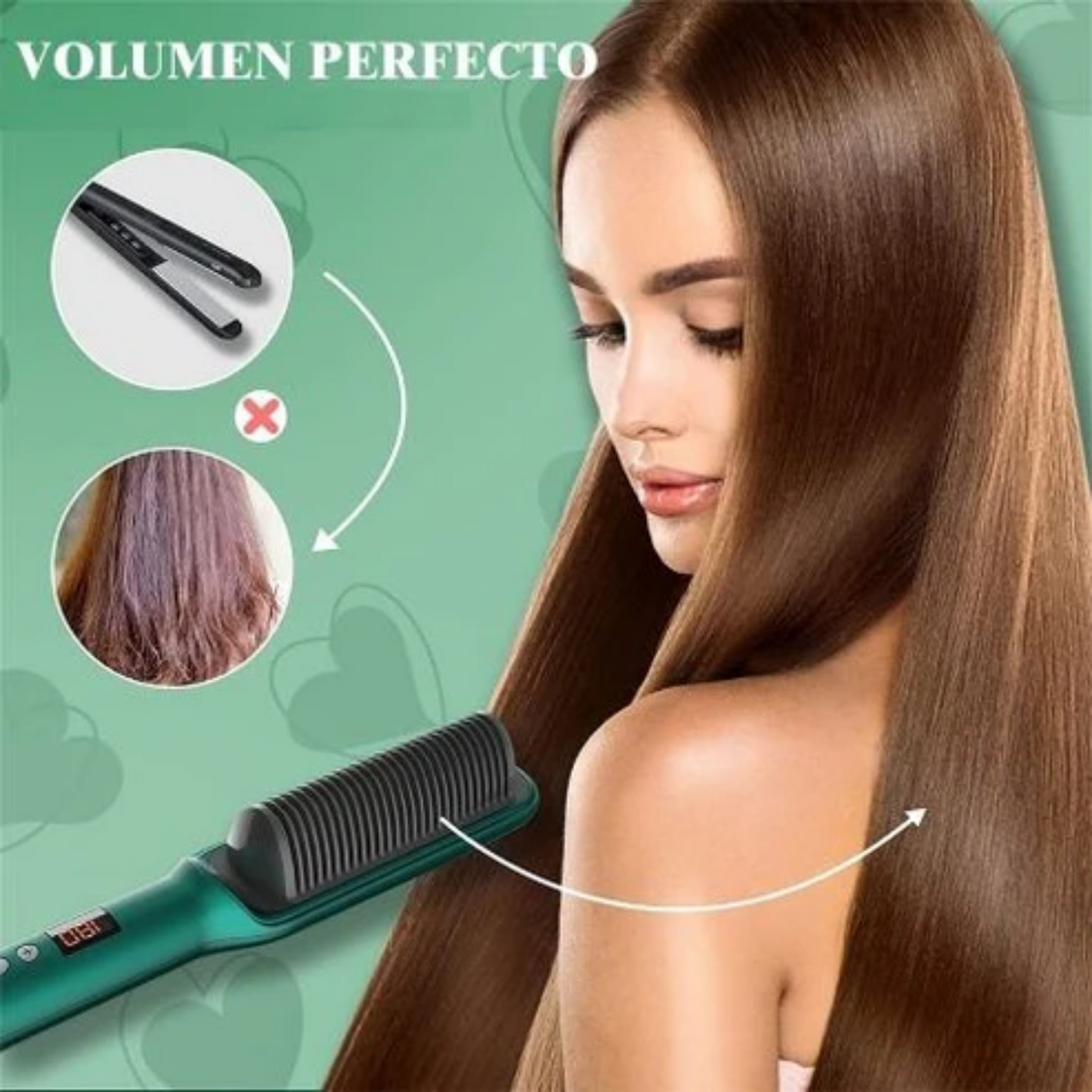 Cepillo Alisador Sleek Bivolt 3 en 1