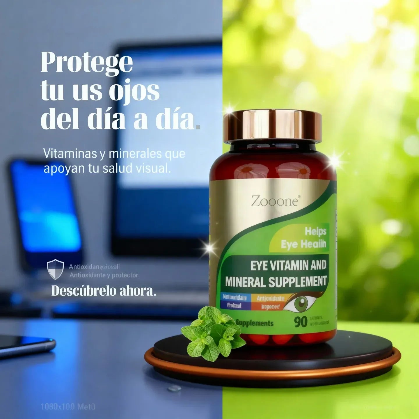 Zooone™ l Nutrición ocular diaria para ver nítido y sin cansancio - 100% Natural