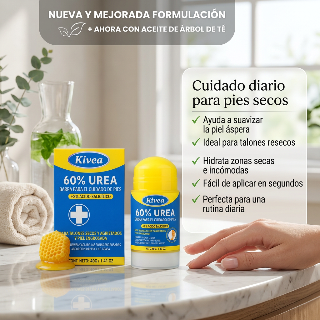 Barra de Urea para Pies | Reparación clínica que transforma tus talones